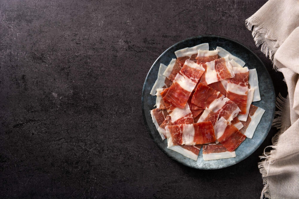 cómo emplatar jamón
